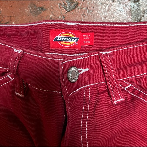 Red Dickies Painter Pants - Size 26 - Picture 2 of 6